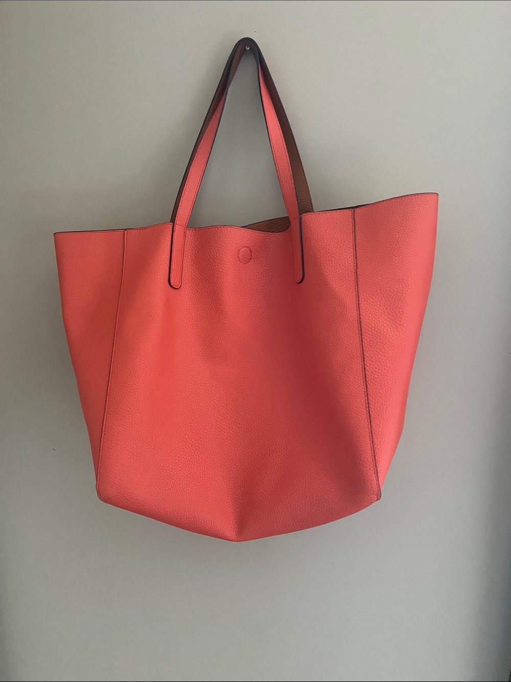 Large Coral Tote Bag